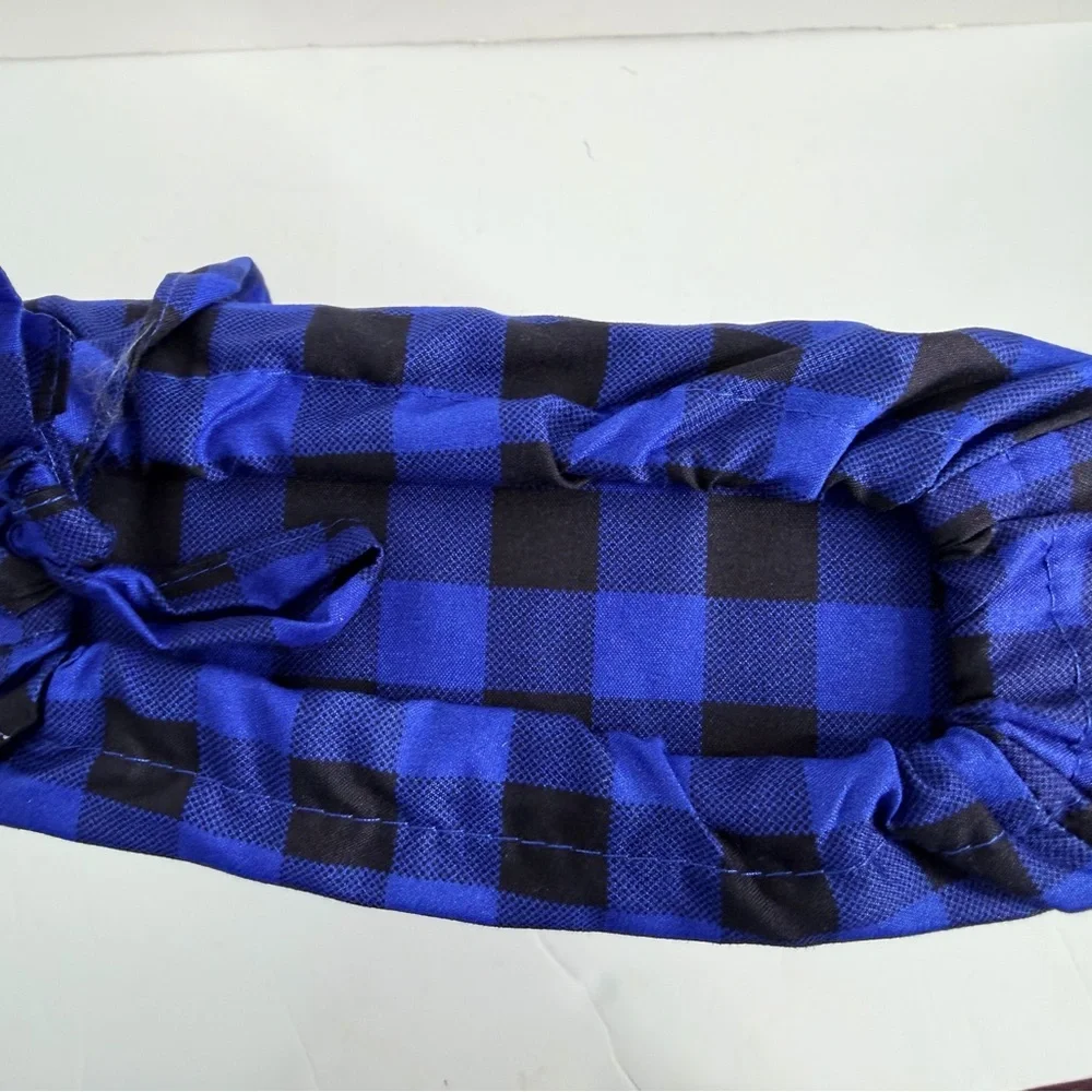 NWT Room Essentials Microfiber Sheet Set Twin XL Blue‎ Buffalo Plaid Bedding